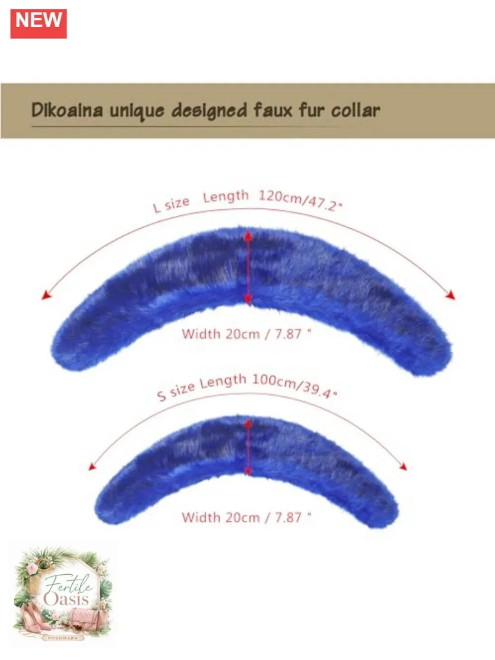 Faux Fur Collar for Winter Coat, Soft Neck Warmer Scarf Wrap Shawl